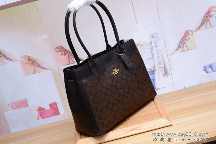 COACH蔻馳 專櫃最新爆款 31475 女士海報款 大號戴妃包 時尚手提包  Chz1500